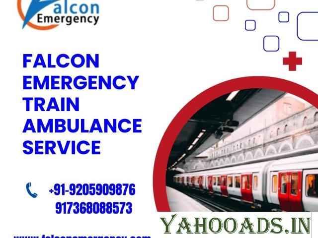 Gain Emergency Patient  Conveyance by Falcon Emergency Train Ambulance Services in Bagdogra - 1
