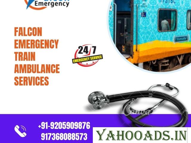 Get  Falcon Emergency Train Ambulance Services in Patna  with a Life-care Medical Team - 1